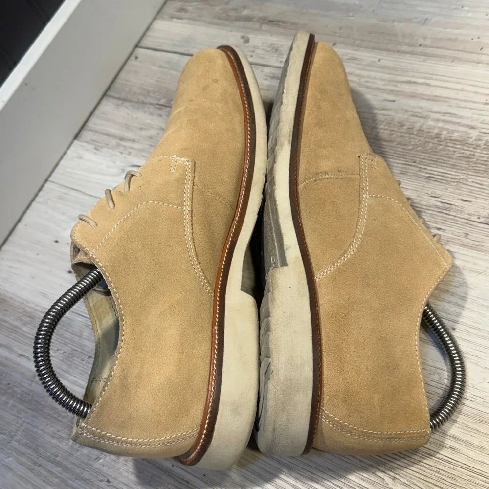 Simple Brand Men's Suede Oxford Shoes Latte Size‎ 9.5 M